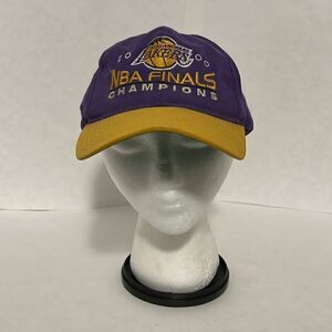 Vintage Y2K Los Angeles Lakers NBA Finals Champions 2000 Snapback Hat Kobe Bryan